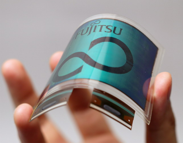 Fujitsu Flexible Monitor and OntoLab The Thinnest Notebook and Cellphone of the World