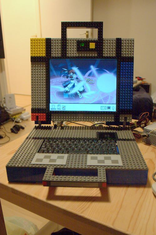 Peter Howkins Lego cased A7000 Laptop → Iri Tablet Computer with Keyboard Dock Mockup